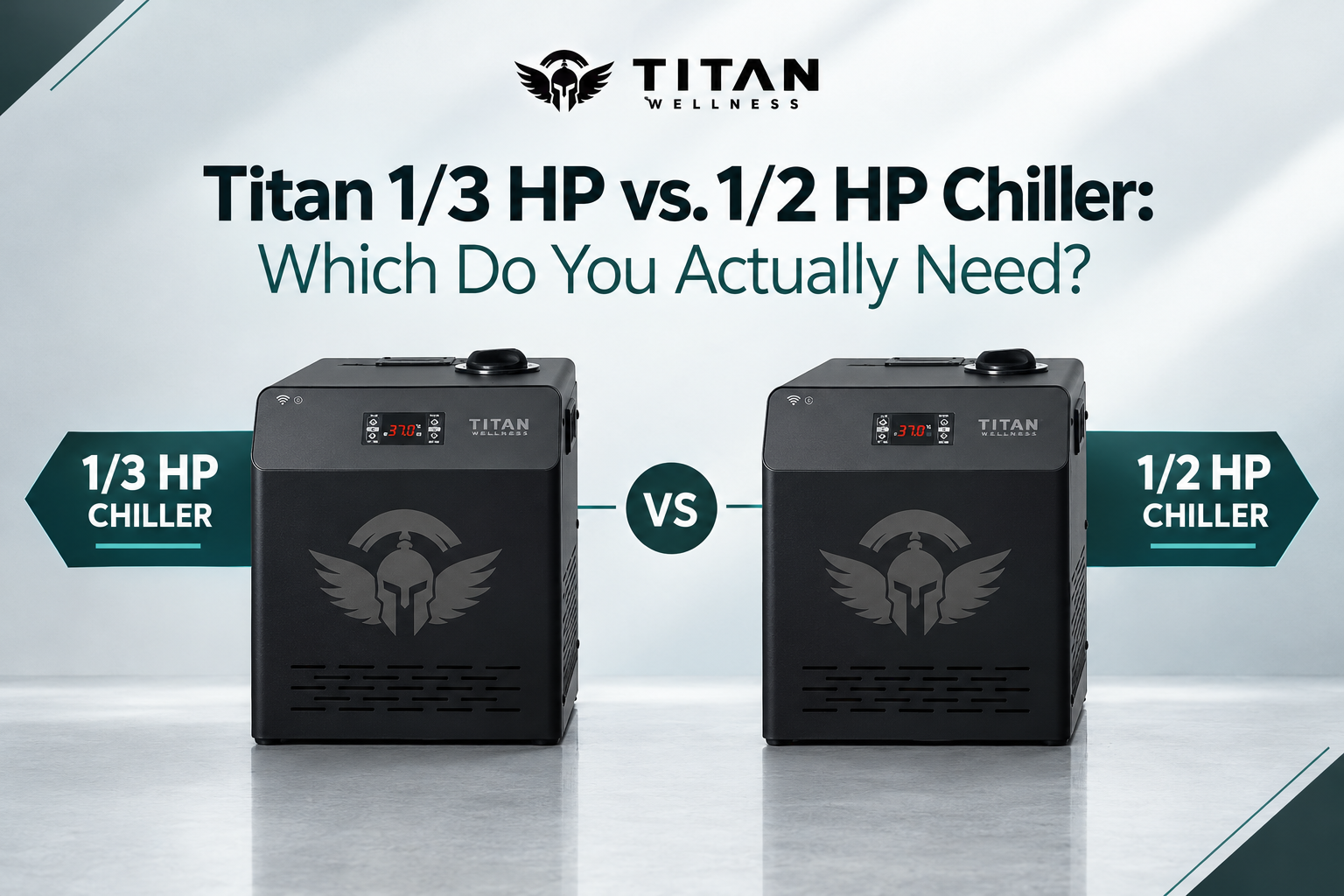 Featured image for “Titan 1/3 HP vs. 1/2 HP Chiller: Which Do You Actually Need?”